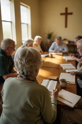 Senior Adults Bible Class in Church