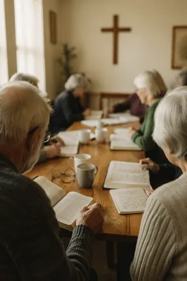Senior Adults Bible Class in Church