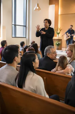 Sign Language Interpreter in Church Service