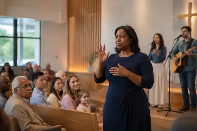 Sign Language Interpreter in Church Service