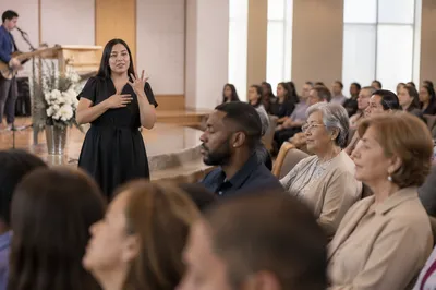 Sign Language Interpreter in Church Service
