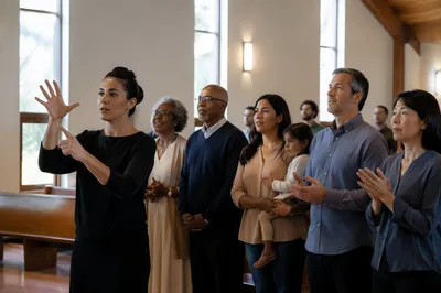 Sign Language Interpreter in Church Service