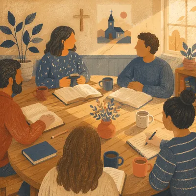 Warm Small Group Bible Study Gathering