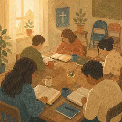 Warm Small Group Bible Study Gathering