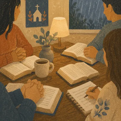 Cozy Small Group Bible Study Gathering