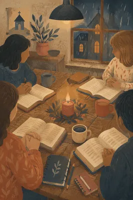 Intimate Small Group Bible Study Table