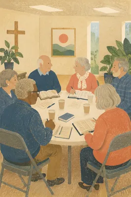 Warm Small Group Bible Study Gathering