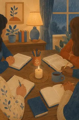 Cozy Small Group Bible Study Gathering