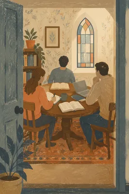 Cozy Small Group Bible Study Gathering