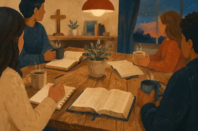 Cozy Small Group Bible Study Gathering
