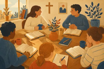 Small Group Bible Study Table Gathering