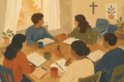 Warm Small Group Bible Study Gathering