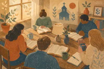 Warm Small Group Bible Study Gathering
