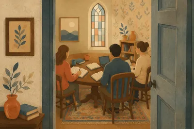Cozy Small Group Bible Study Gathering