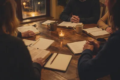 Cozy Small Group Bible Study Table