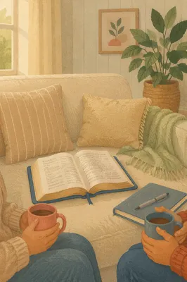Cozy Small Group Bible Study Living Room