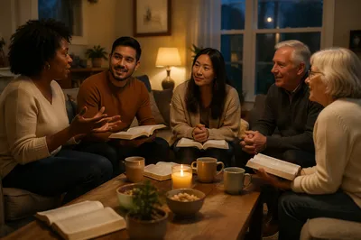 Cozy Small Group in Living Room