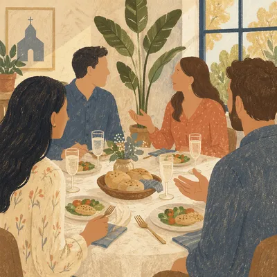 Couples Small Group Dinner Fellowship Conversation