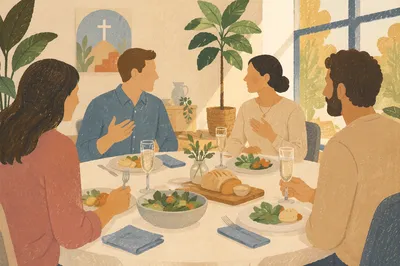 Couples Small Group Dinner Fellowship Conversation