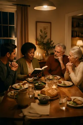 Cozy Small Group Dinner Bible Reflection