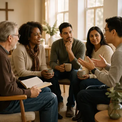 Warm Church Small Group Coffee Conversation