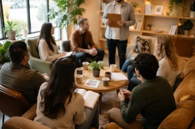 Church Small Group Coffee Discussion Circle