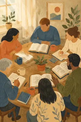 Diverse Small Group Bible Study Fellowship