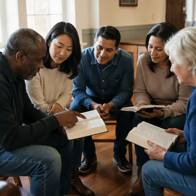 Diverse Small Group Bible Study Fellowship