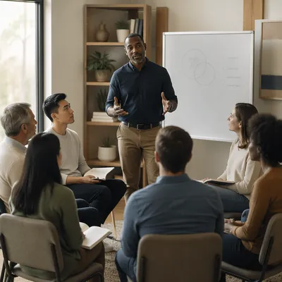 Small Group Leader Guiding Church Discussion
