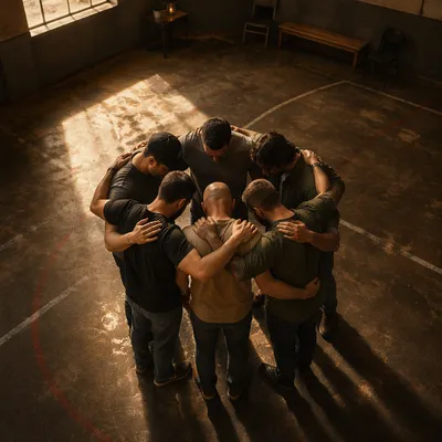Men’s Accountability Prayer Circle in Church