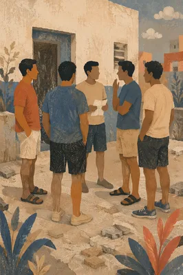 Men's Small Group Accountability Circle Outdoors