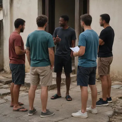 Men's Small Group Accountability Circle Outdoors