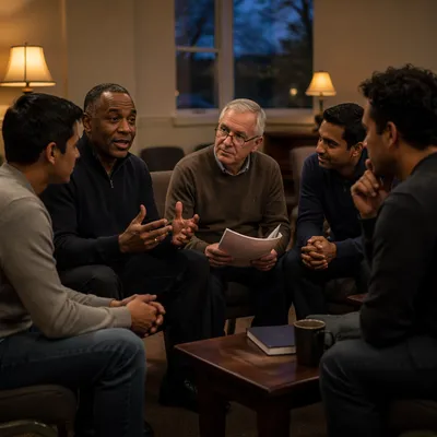Men's Small Group Accountability Circle at Church