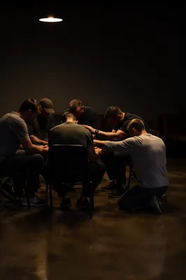 Men's Accountability Prayer Circle in Church