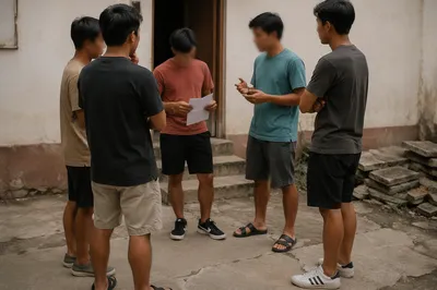 Men's Accountability Small Group Outside Church