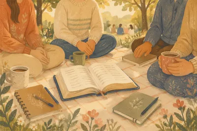Outdoor Small Group Bible Study in Park