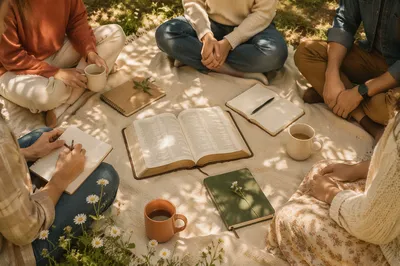 Outdoor Small Group Bible Study Picnic