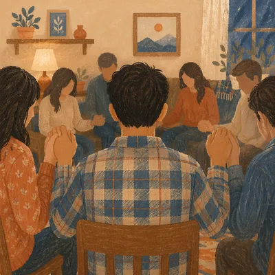 Home Small Group Prayer Hands Together