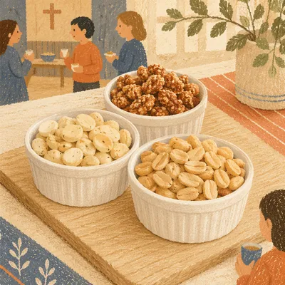 Warm Small Group Fellowship Snack Table