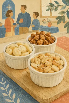 Warm Small Group Fellowship Snack Table