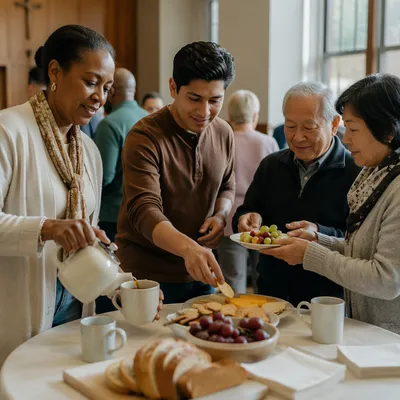 Church Small Group Fellowship Snack Table