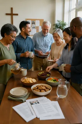 Church Fellowship Snack Table Gathering