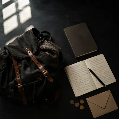 Small Group Study Setup on Black Table
