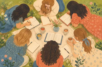 Women’s Bible Journaling Tea Fellowship Outdoors