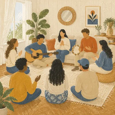 Acoustic Home Worship Small Group Gathering