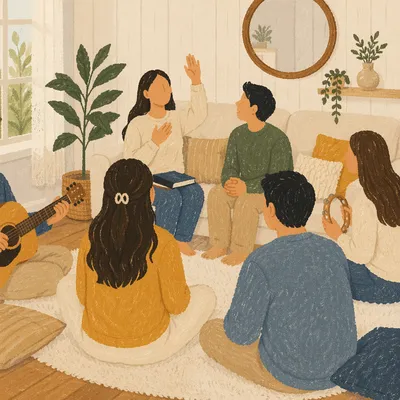 Cozy Home Small Group Worship Gathering