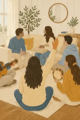 Cozy Home Small Group Worship Gathering