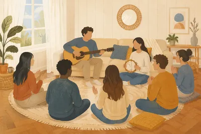 Acoustic Home Worship Small Group Gathering