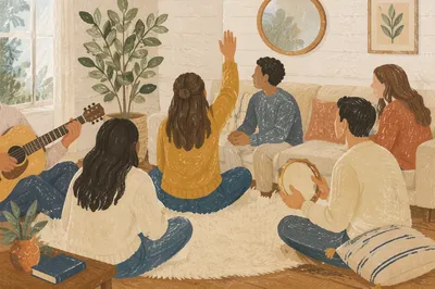 Cozy Home Small Group Worship Gathering