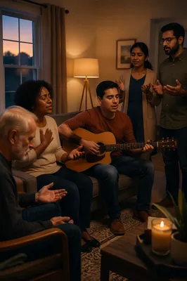 Small Group Singing with Acoustic Guitar